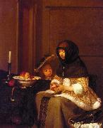 Gerard Ter Borch, Woman Peeling Apples